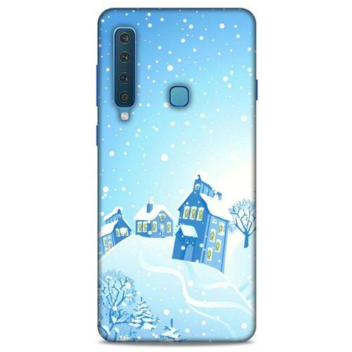 Samsung Galaxy A9 2018 Kılıf Snowix (24) Darbe Emici Kılıf Beyaz Mavi
