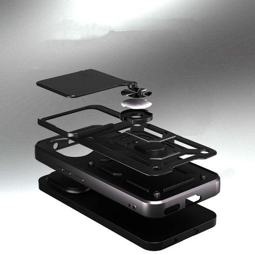 Honor 400 Kılıf Magnetik Standlı Kamera Korumalı Zore Sürgülü Vega Kapak