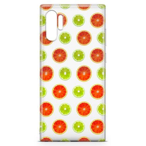 Samsung Galaxy Note 10 Plus Kılıf Lime Portakal Arka Kapak Koruma Desenli Full Koruyucu