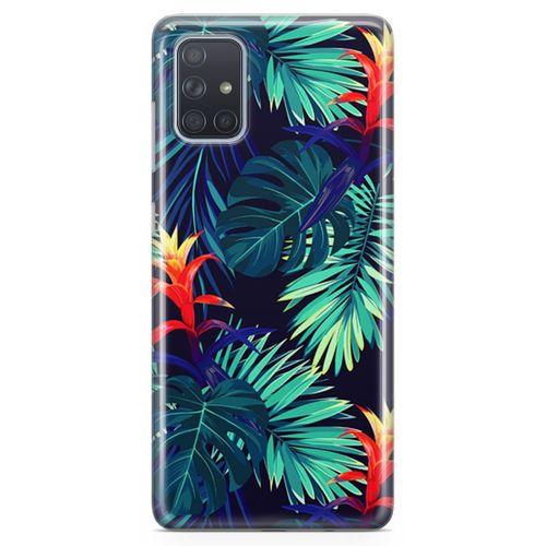 Samsung Galaxy A71 Kılıf Pasifik Yapraklar Arka Kapak Koruma Desenli Full Koruyucu