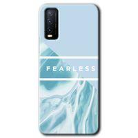 Vivo Y11s Kılıf HD Desen Baskılı Arka Kapak - Fearless