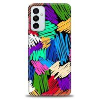 Samsung Galaxy M23 Kılıf HD Baskılı Kılıf - Karalama + Tam Ekran Koruyucu