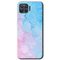 Oppo Reno 4 Lite Kılıf HD Baskılı Desen + Hayalet Cam Yandan Görünmez