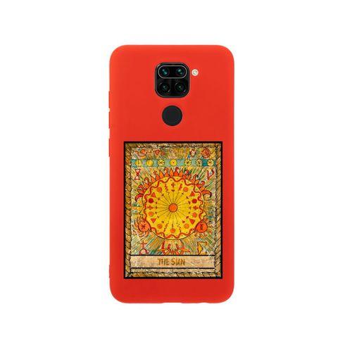 Xiaomi Redmi Note 9 The Sun Premium Silikonlu Kırmızı Telefon Kılıfı