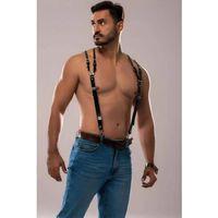 Erkek Omuzdsan Askılı Deri Harness - Brfm140