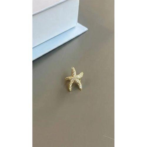 Deniz Yıldızı Kıkırdak Küpe - Altın