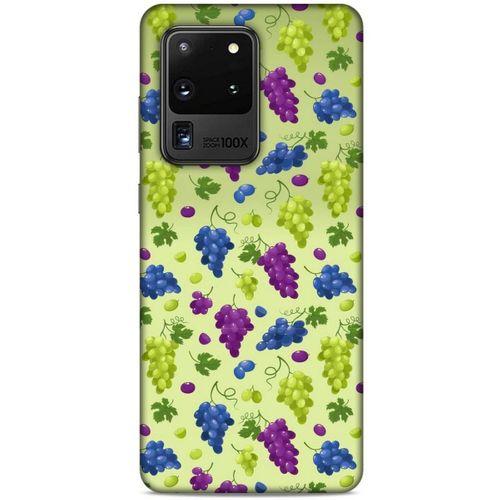 Frutix Üzüm 02 Samsung Galaxy S20 Ultra Kılıf Desenli Silikon