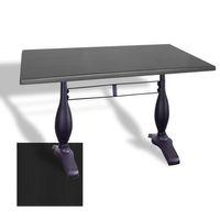 Dockers Çipa 3011 Döküm Ayak Masa 70x120 cm - (Werzalit, Wermodin ve Allzalit Tabla) - Siyah