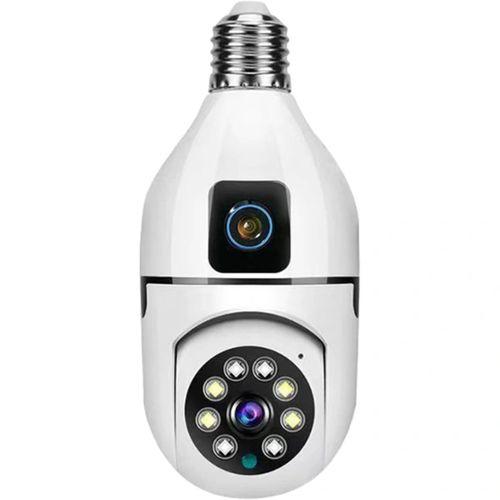 Çift Lensli Duy Girişli Kablosuz Ampul Kamera