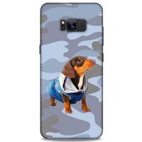 Samsung Galaxy S8 Plus Kılıf Köpek Kıyafetleri (50) Shockproof Kılıf Dakhund Puf Mont