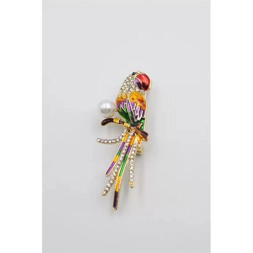 Papağan Broş - ÇOK RENKLİ