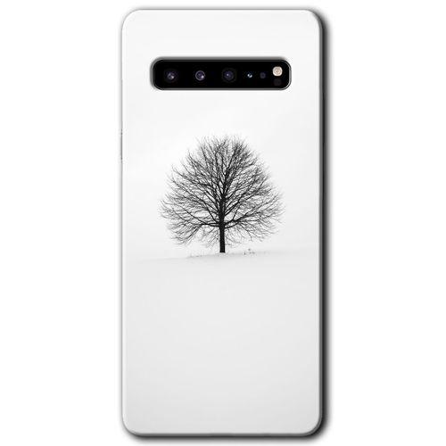 Galaxy S10 Plus Kılıf HD Desen Baskılı Arka Kapak - Alone Tree