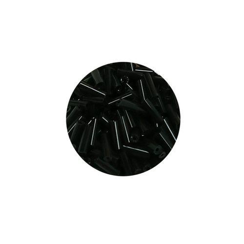 Uzun Boru Kesme Boncuk Çap 2mm Uzunluk 10 mm - 60 Gram - Siyah - BNC280