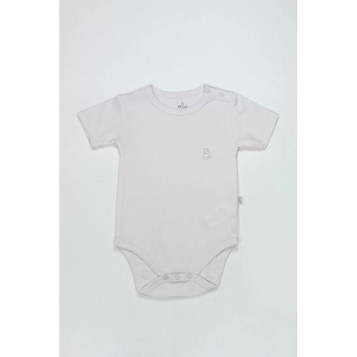 Bistyle Organik Natural Basic Style Yarım Kol Body Bs17103 Beyaz