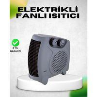 Fanlı Elektrikli Isıtıcı Termostatlı Güvenli Yanmaz Plastik Gövde