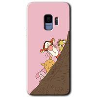 MRCİLETİSİM MRCİLETİSİM Samsung Galaxy S9 Kılıf HD Desen Baskılı Arka Kapak + Temperli Cam - Winnie the Pooh