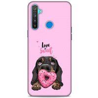 Animax Dachshund Donut Oppo Realme 5i Kılıf Desenli Silikon