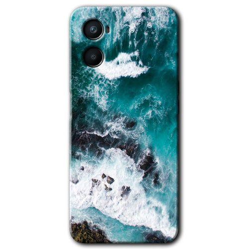 Oppo Reno 3 Kılıf Baskılı Arka Kapak - Deniz Kıyısı +Tam Ekran Koruyucu