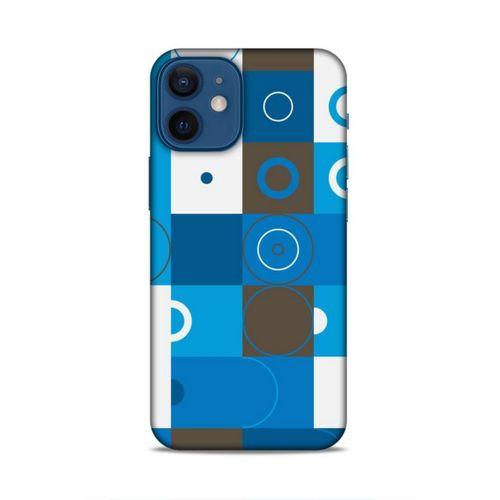 Apple iPhone 12 Mini Uyumlu Kılıf Insomnia (27) Tasarımlı Kılıf Mavi Beyaz