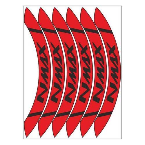 SEVGENT Kırmızı Geniş Yamaha Nmax Uyumlu 1 Set Jant Şeridi