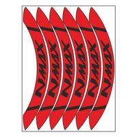 SEVGENT Kırmızı Geniş Yamaha Nmax Uyumlu 1 Set Jant Şeridi