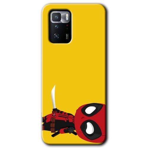 Poco x3 GT Kılıf Baskılı Kapak - DeadPool 6 + 5D Tam Kaplayan Cam