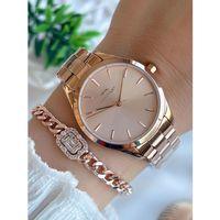 Slazenger Yeni Sezon Elite Model 50 Mt Suya Dayanıklı Bileklik Hediyeli Kadın Kol Saati VS.BLKT.0596