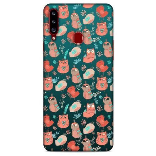 Baykuşlar (21) Desenli Silikon Kapak Telefon Kabı Samsung Galaxy A20s Kılıf