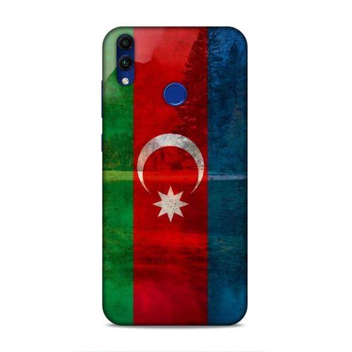 Huawei Honor 8C Uyumlu Kılıf Azarbaijan (43) Thin Fit Kılıf Bayrak Manzara