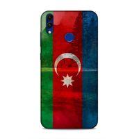 Huawei Honor 8C Uyumlu Kılıf Azarbaijan (43) Thin Fit Kılıf Bayrak Manzara