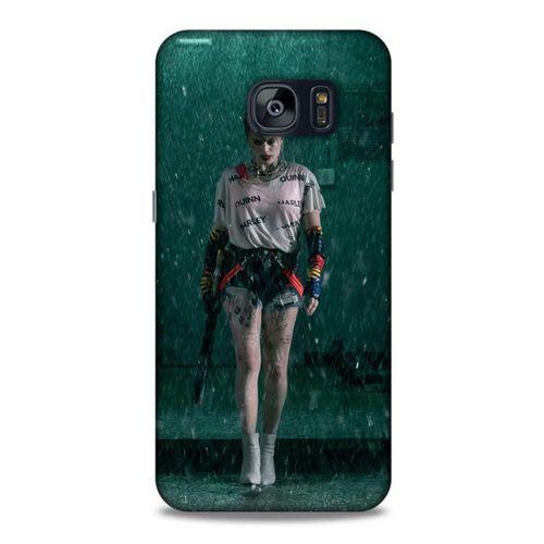 Samsung Galaxy S7 Edge Uyumlu Kılıf Harley Quinn (12) Koruyucu Silikon Yeşil Yağmur