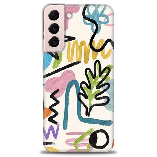 Samsung Galaxy S22 Plus Kılıf HD Baskılı Kılıf - Çizimler + Tam Ekran Koruyucu