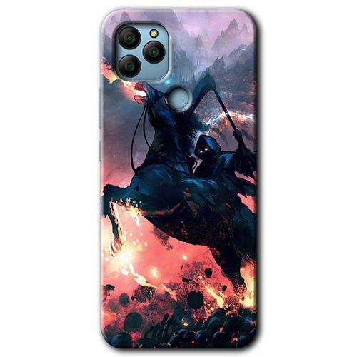 General Mobile GM 22 Plus Kılıf HD Desen Baskılı Arka Kapak + Temperli Cam - Bloodhorne