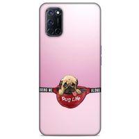 Oppo A52 Kılıf Köpek Kıyafetleri (5) Koruma Kabı Yavru Pug Çanta