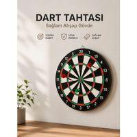 Evde, Ofiste Ve Oyun Alanlarında Kullanıma Uygun Sağlam Ahşap Gövdeli Dart Tahtası