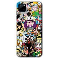 Realme C21 Kılıf HD Desen Baskılı Arka Kapak - Süper Çizgi Kahramanlar + Kırılmaz Cam