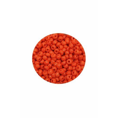 Dökme Cam Kum Boncuk (11/0) 2 mm - 60 Gram -  Turuncu - BNC048