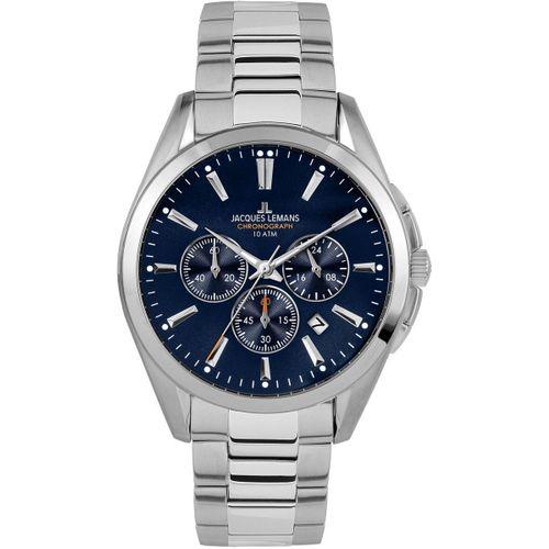 Jacques Lemans Derby JL.1-1945.1E Quartz Çelik Gri Koyu Mavi 10 ATM 42 mm Erkek Kol Saati