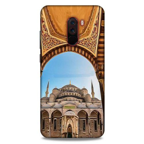 Xiaomi Pocophone F1 Kılıf Dünya Mimarisi (13) Silikon Kap Sultanahmet Camii