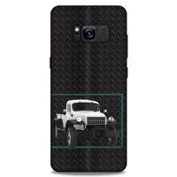 Lopard Samsung Galaxy S8 Uyumlu Kılıf PickUpX (13) Silikon Kap Siyah Beyaz