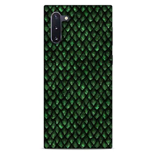 Samsung Galaxy Note 10 Kılıf Dragons (5) Koruma Kabı Ejderha Koyu Yeşil Pul
