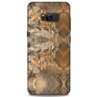 Mermer Desenli (8) Tema Baskılı Kılıf Açık Kahverengi Samsung Galaxy S8 Plus Kılıf