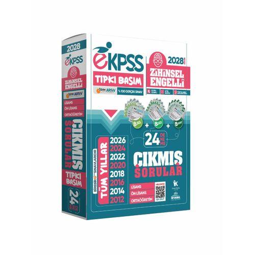 2028 EKPSS Lisans-Önlisans-Ortaöğretim Zihinsel Engelli ÖSYM Tıpkı Basım 24’lü Kitapçık Deneme Paketi