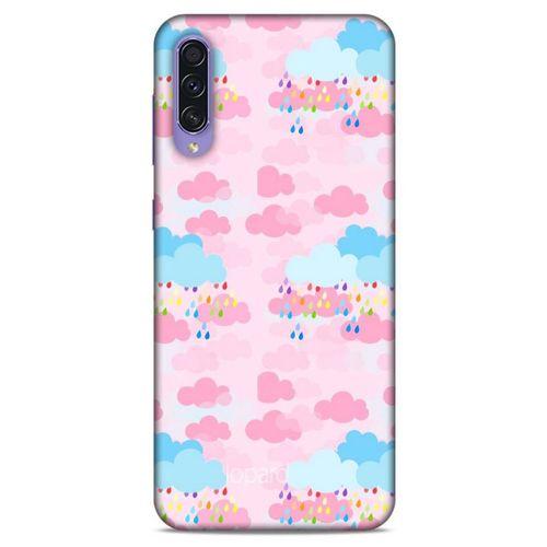 Samsung Galaxy A50s Kılıf Pastel Renkler (49) Ultra Silikon Kılıf Şeker Pembe Mavi