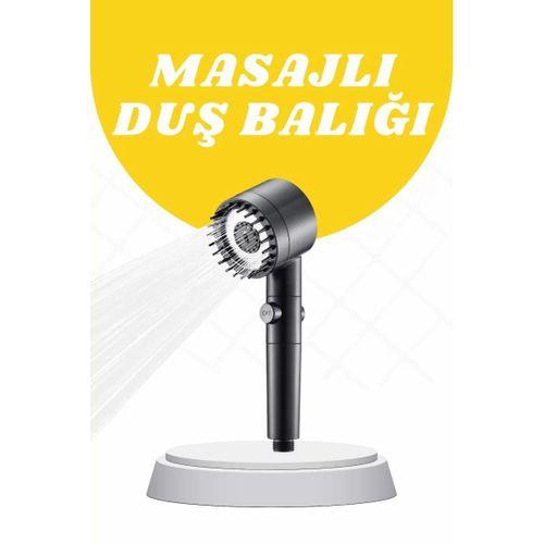 Duş Başlığı Yüksek Basınçlı Masaj Taraklı 3 Kademeli