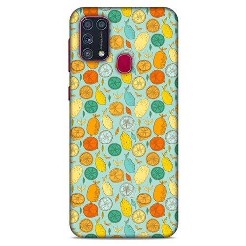 Frutix Turunç 02 Samsung Galaxy M31 Kılıf Desenli Silikon