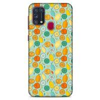 Frutix Turunç 02 Samsung Galaxy M31 Kılıf Desenli Silikon
