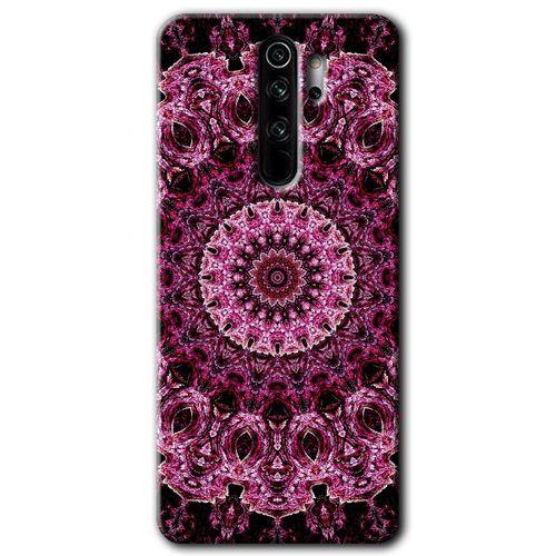 Xiaomi Redmi Note 8 Pro Kılıf Baskılı Kapak - Mandala Patterns Kaleidoscope + 5D Tam Kaplayan Cam