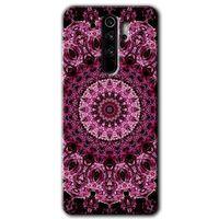 Xiaomi Redmi Note 8 Pro Kılıf Baskılı Kapak - Mandala Patterns Kaleidoscope + 5D Tam Kaplayan Cam