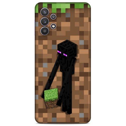 Lopard Samsung Galaxy A32 Uyumlu Kılıf PiXel (26) Tpu Silikon Kılıf Kahverengi MC